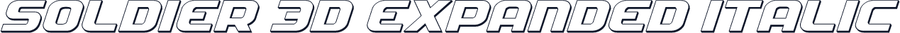 Soldier 3D Expanded Italic