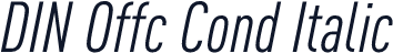 DIN Offc Cond Italic
