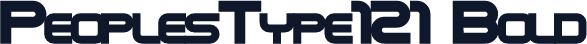 PeoplesType121 Bold