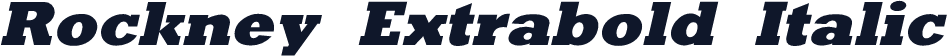 Rockney Extrabold Italic