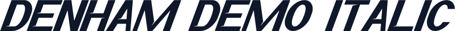 Denham Demo Italic
