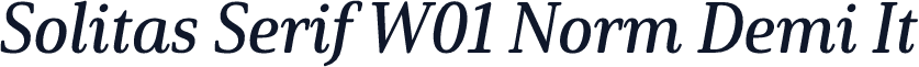 Solitas Serif W01 Norm Demi It