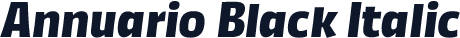 Annuario Black Italic