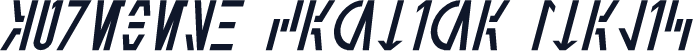 Aurebesh Cantina Italic