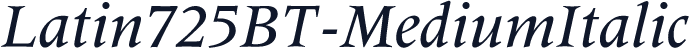 Latin725BT-MediumItalic