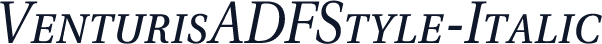 VenturisADFStyle-Italic