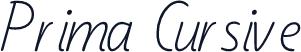 Prima Cursive