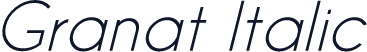 Granat Italic