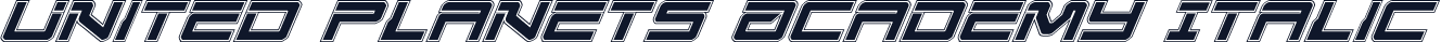 United Planets Academy Italic