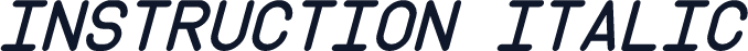 Instruction Italic