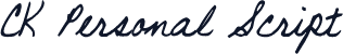 CK Personal Script