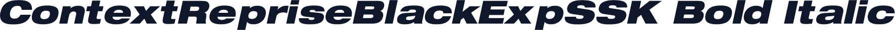 ContextRepriseBlackExpSSK Bold Italic