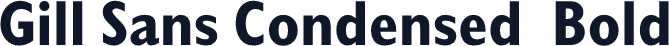 Gill Sans Condensed  Bold