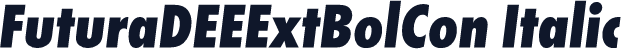 FuturaDEEExtBolCon Italic