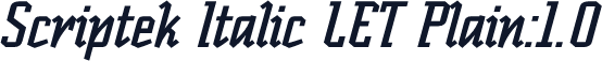 Scriptek Italic LET Plain:1.0