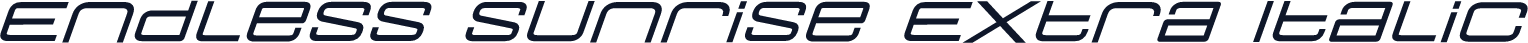 Endless Sunrise Extra Italic