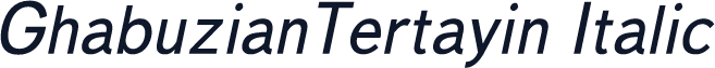 GhabuzianTertayin Italic