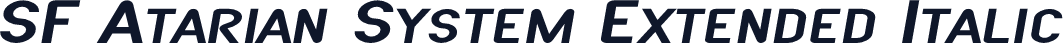 SF Atarian System Extended Italic