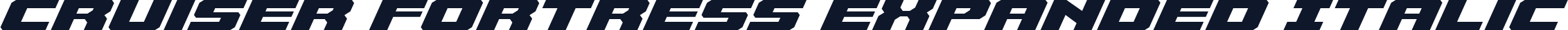 Cruiser Fortress Expanded Italic