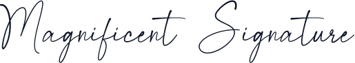 Magnificent Signature