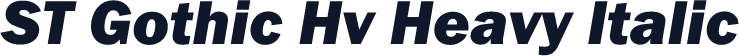 ST Gothic Hv Heavy Italic