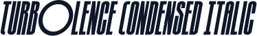 Turb0lence Condensed Italic