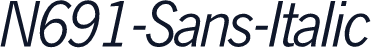 N691-Sans-Italic