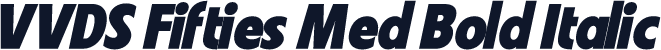 VVDS Fifties Med Bold Italic