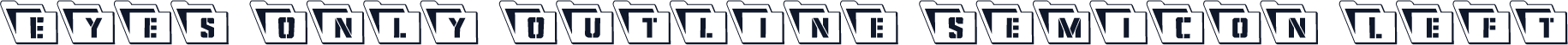 Eyes Only Outline SemiCon Left