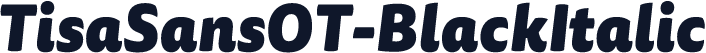 TisaSansOT-BlackItalic
