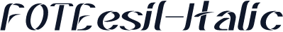 FOTEesil-Italic