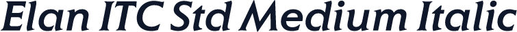 Elan ITC Std Medium Italic