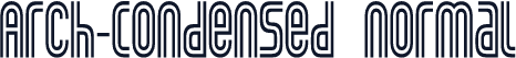 Arch-Condensed  Normal