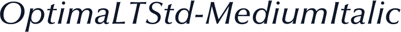 OptimaLTStd-MediumItalic