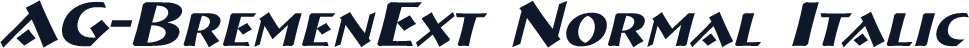 AG-BremenExt Normal Italic