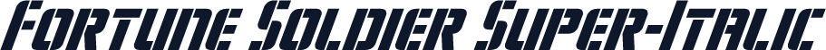 Fortune Soldier Super-Italic