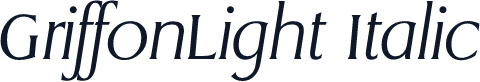 GriffonLight Italic