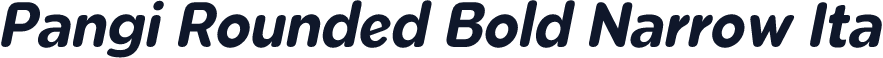 Pangi Rounded Bold Narrow Ita