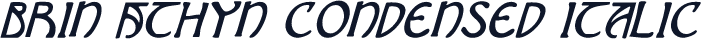 Brin Athyn Condensed Italic