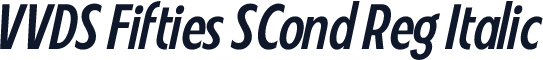 VVDS Fifties SCond Reg Italic