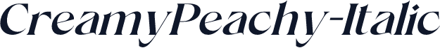 CreamyPeachy-Italic