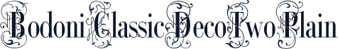 BodoniClassicDecoTwoPlain