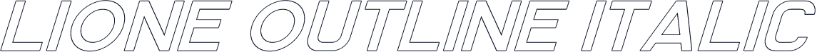 Lione Outline Italic