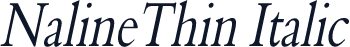 NalineThin Italic