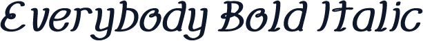 Everybody Bold Italic