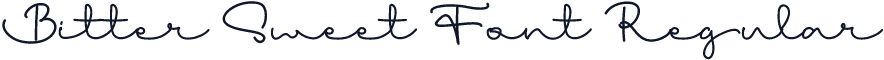 Bitter Sweet Font Regular
