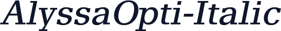 AlyssaOpti-Italic