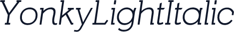 YonkyLightItalic