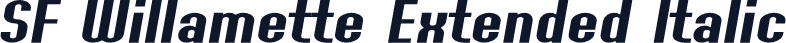 SF Willamette Extended Italic