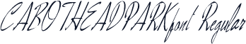CABOTHEADPARKfont Regular